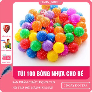 Combo 100 quả bóng nhựa mềm cho bé