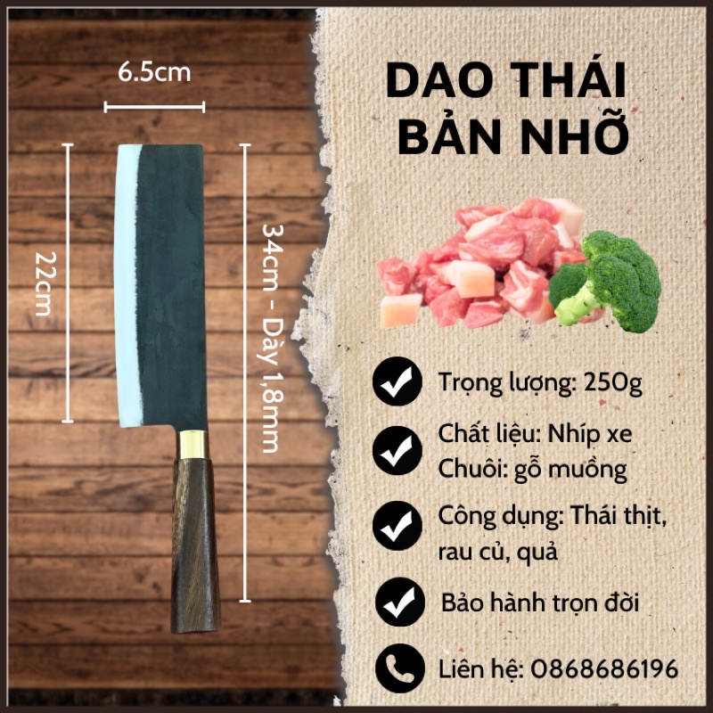 ⚡️Dao thái thịt siêu bén( bản nhỡ vừa tay dễ sử dụng)