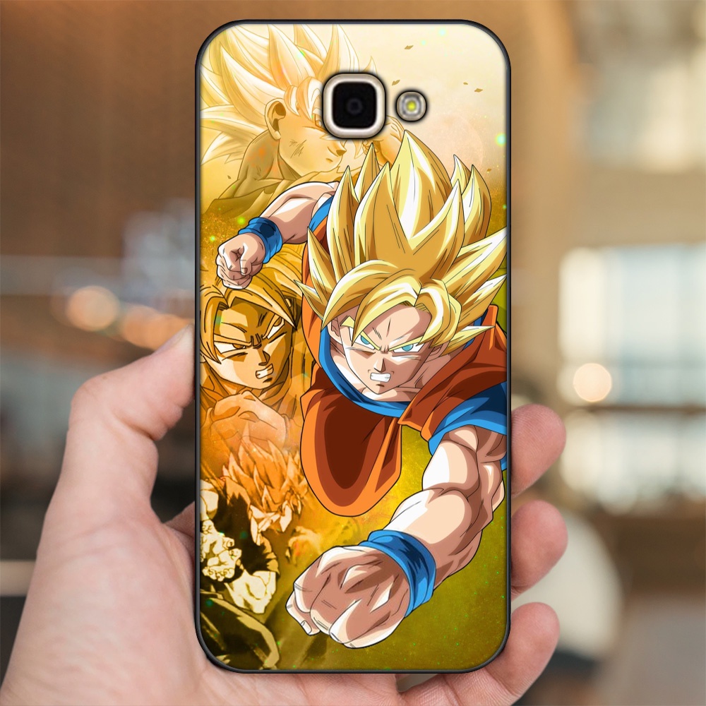 Ốp lưng Samsung A9 Pro viền đen in hình Goku Dragon Ball
