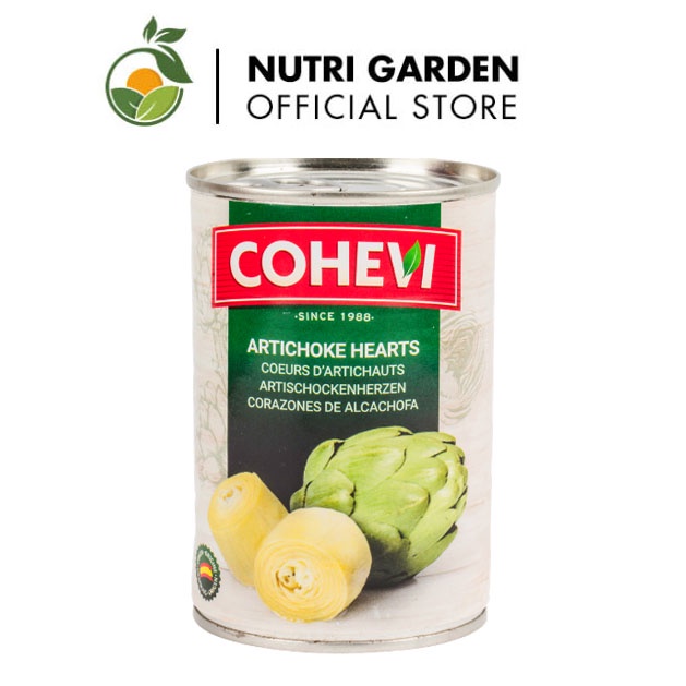 Nhụy hoa Atiso đóng hộp 390g - Artichoke Hearts Atlas Garden nhập khẩu Tây Ban Nha