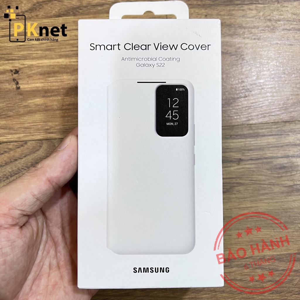 Bao da Samsung S22 Plus/S22 Smart Clear View Chính Hãng SS Việt Nam, Fullbox, Nguyên seal [Bảo hành 6 tháng 1 đổi 1]