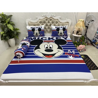 BỘ DRAP THUN LẠNH Ý 5D THÁI LAN CAO CẤP NHIỀU MẪU (INBOX CHỌN MẪU)