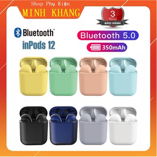 [Đang Giảm Giá] Tai Nghe Bluetooth i12 Inpods Cao Cấp - Nhiều Màu Sắc - Kết Nối Không Dây 5.0 - Bảo Hành Đổi Mới