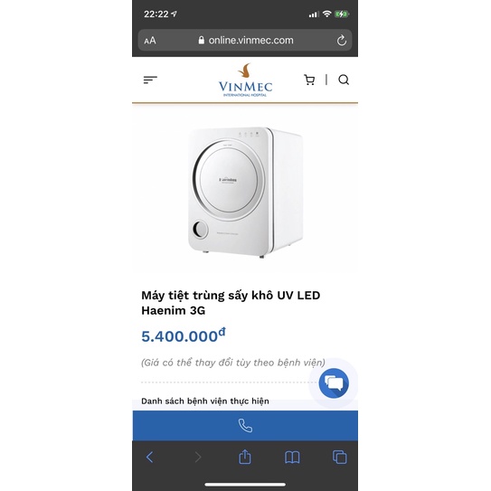 Máy tiệt trùng đa năng bình sữa/đồ dùng Haenim UV thế hệ 3