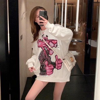 Áo hoodie  báo hồng chất đẹp