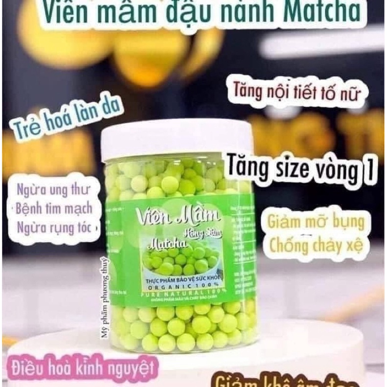 500gr Viên Mầm Đậu Nành Hồng Sâm Matcha Nở Ngực, Tăng Vòng 1, Đẹp Da | BigBuy360 - bigbuy360.vn