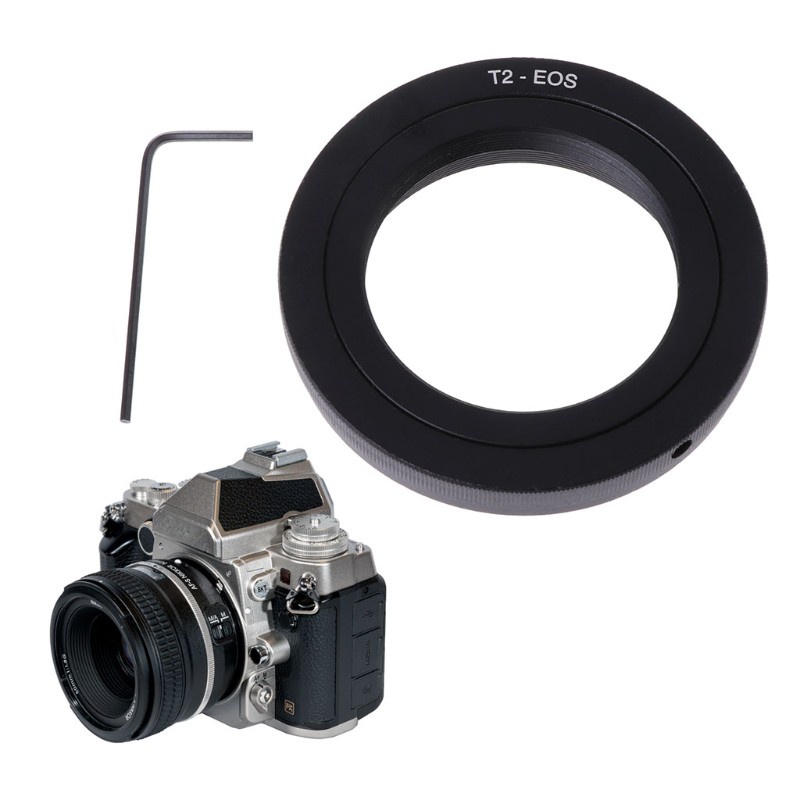 DOU T2-EOS Mount Adapter Ring For T2 Mirror Telephoto Lens Telescope to Canon Camera