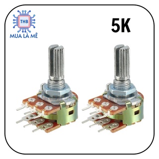 Chiết áp đôi 5k wh148 b5k chất lượng cao.
