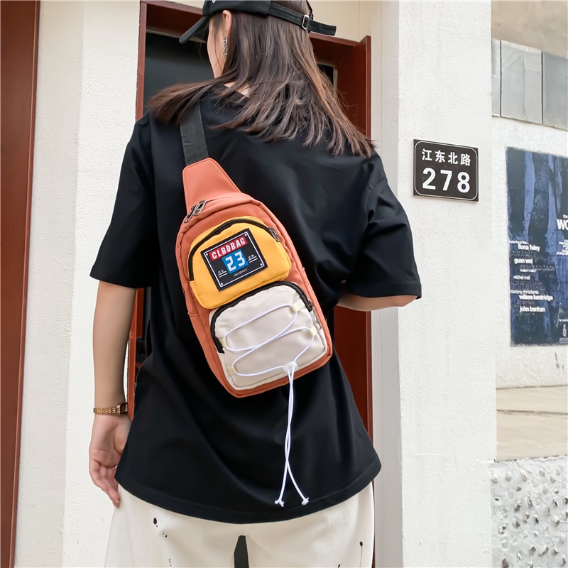 Túi Đeo Chéo Ngực Vải Canvas Phong Cách Thể Thao Thời Trang Thường Ngày Mới Cho Nam Và Nữ