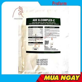 Sản phẩm bổ trợ ade bcomlex- túi 100gr kích thích thèm ăn đẹp mã đỏ tích kích mào cho vật nuôi
