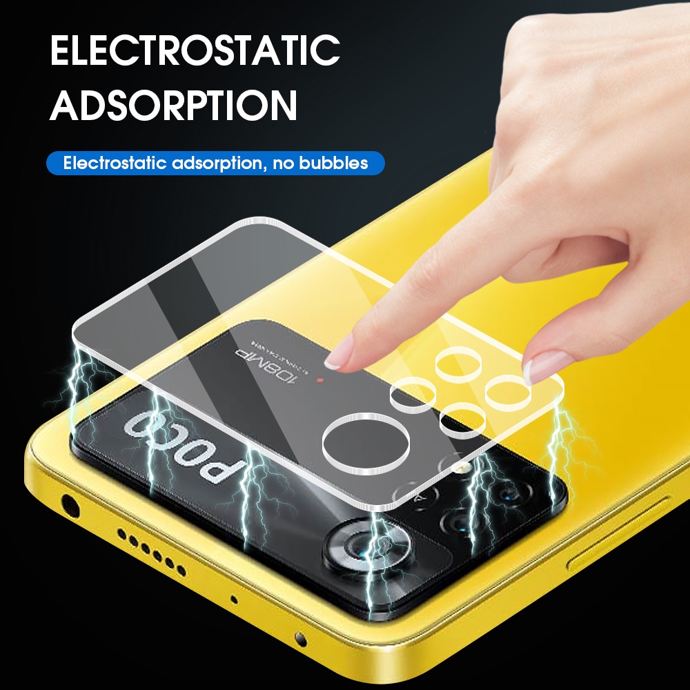 1 Miếng Dán Cường Lực 3D Bảo Vệ Ống Kính Máy Ảnh Cho Xiaomi Poco X4 Pro