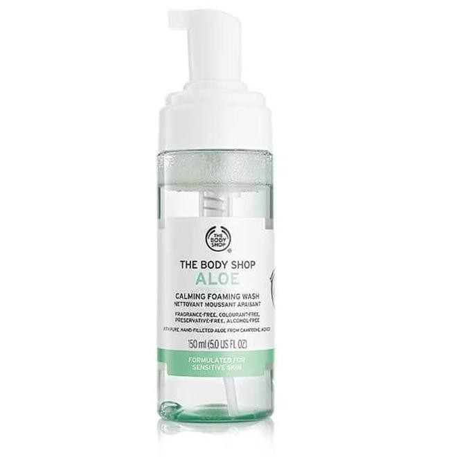 (hàng Mới Về) Sữa Rửa Mặt Tạo Bọt Chiết Xuất Lô Hội 150ml The Body Shop