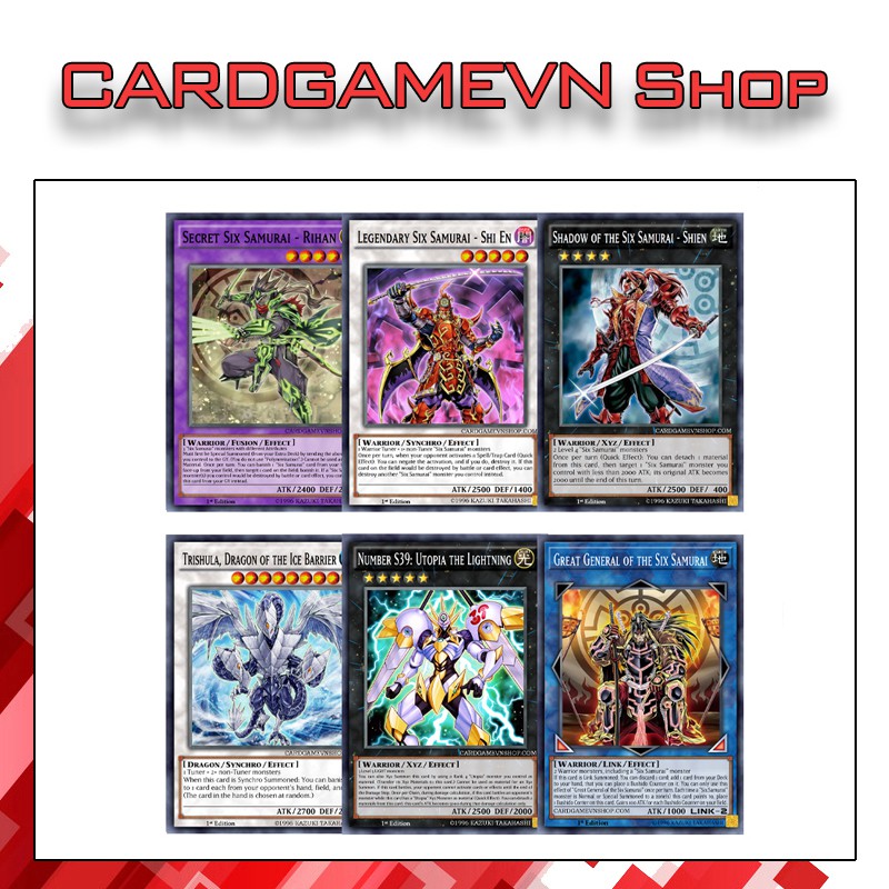 Bộ Bài Yugioh Six Samurai 54 lá - HT19