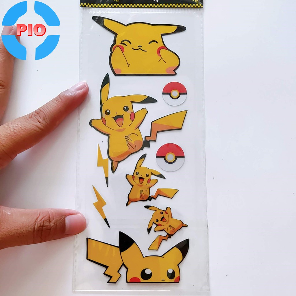 Bộ Tem Sticker cute Phản Quang Cao Cấp Dán Xe Máy, Ô Tô, Mũ Bảo Hiểm, Chống Thấm Nước, Chống Bay Màu