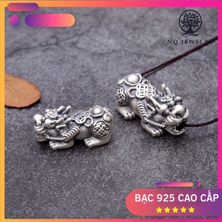 Charm bạc tỳ hưu xỏ ngang