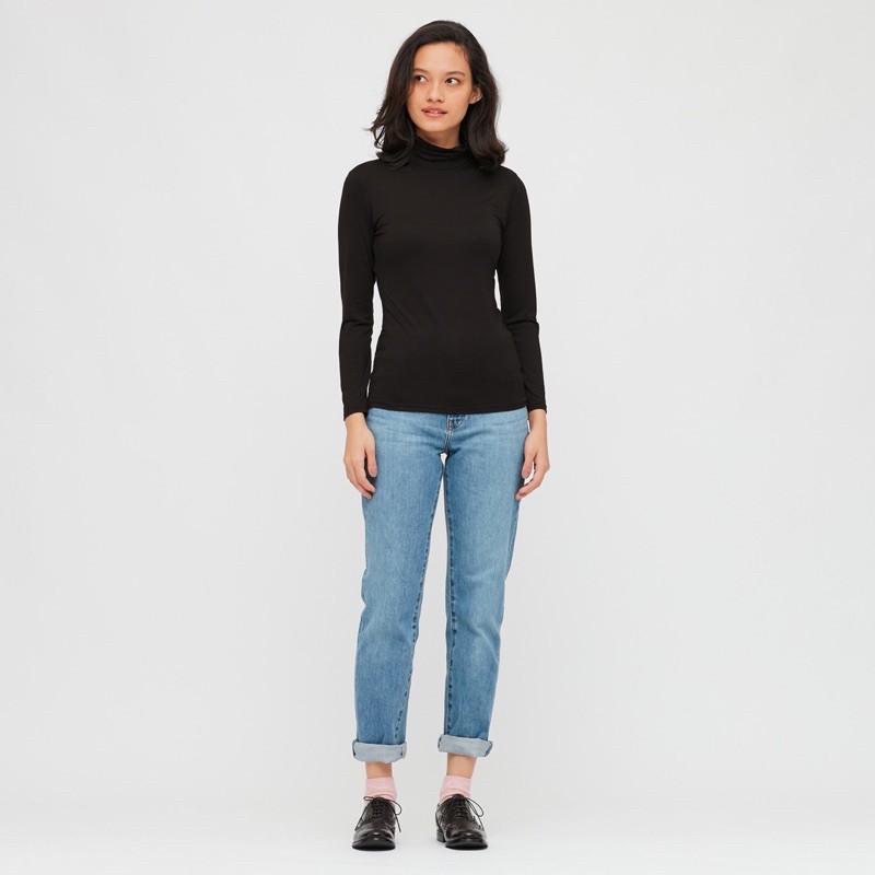 Áo giữ nhiệt heattech nữ cổ lọ Uniqlo