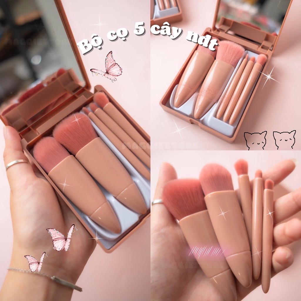 Bộ cọ nội địa Trung 5c kèm gương