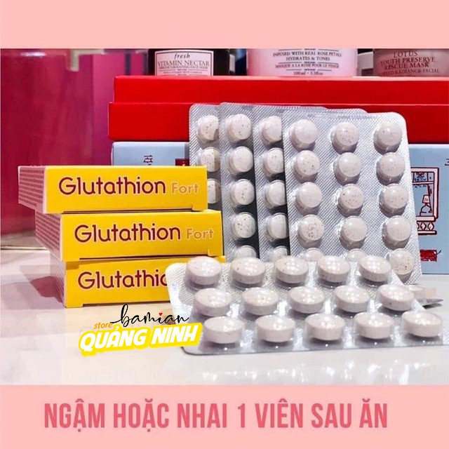 Viên ngậm trắng da Glutathion hộp 2 vỉ 30 viên Nhập khẩu Pháp (date luôn mới) | BigBuy360 - bigbuy360.vn