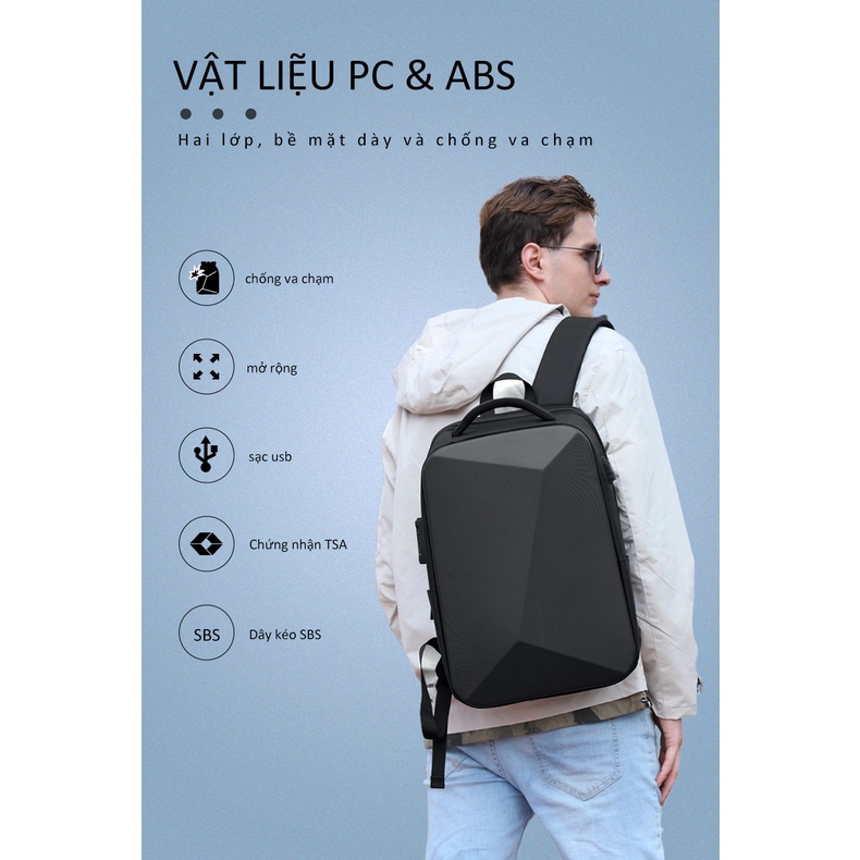 Ba Lô Đựng Laptop Chống Trộm Chất Lượng Cao 15.6 inch Fenruien New 2023 TSA