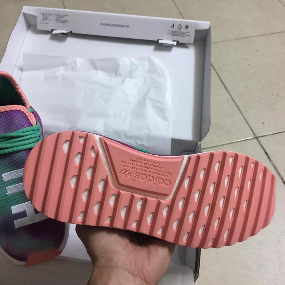 [Chính Hãng] Giày Adidas Human race( holo tím loang- fullbox) . 2020 new HOT