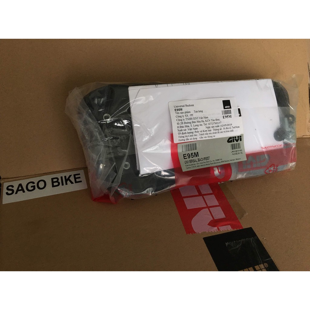 Tựa lưng thùng Givi loại lớn E95M chính hãng