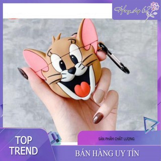 Vỏ dẻo bảo vệ hộp sạc Airpod 1 , 2 ,3 Vỏ Hình Mèo Tom và Chuột Jerry Siêu dễ thương