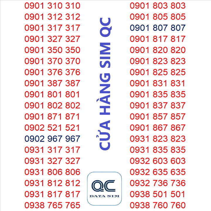 Sim VIP taxi ABC ABC 090 mobifone trả trước giao sim tận nơi đăng ký chính chủ