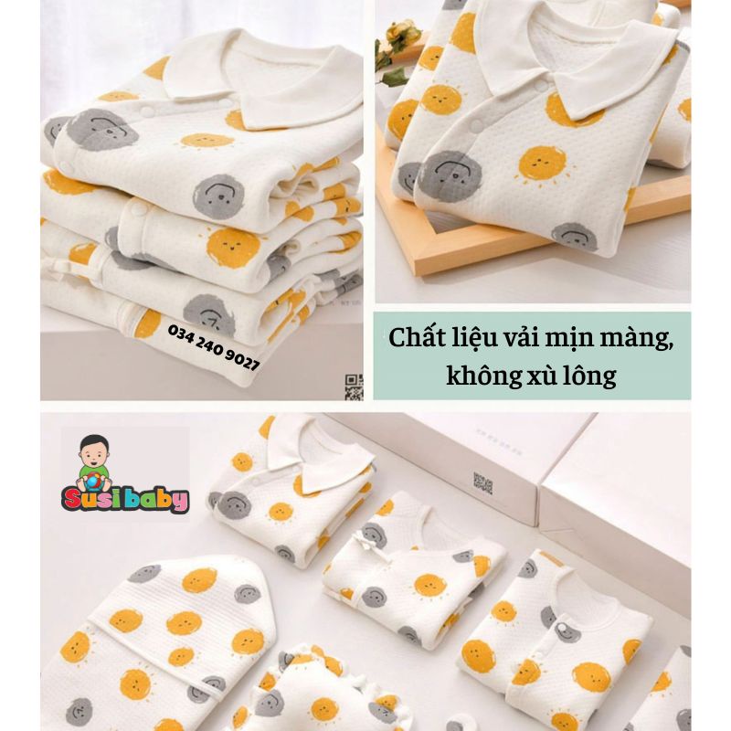 [KÈM QUÀ TẶNG] SET ĐỒ SƠ SINH 22 CHI TIẾT CAO CẤP CHO BÉ - QUÀ ĐẦY THÁNG CHO BÉ
