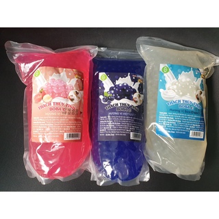 Thạch Nổ / Hạt Thủy Tinh BOBA C Túi 1kg ĐỦ VỊ HOA QUẢ DÂU/ĐÀO/DƯA LƯỚI/SỮA CHUA/VIỆT QUẤT/XOÀI/VẢI
