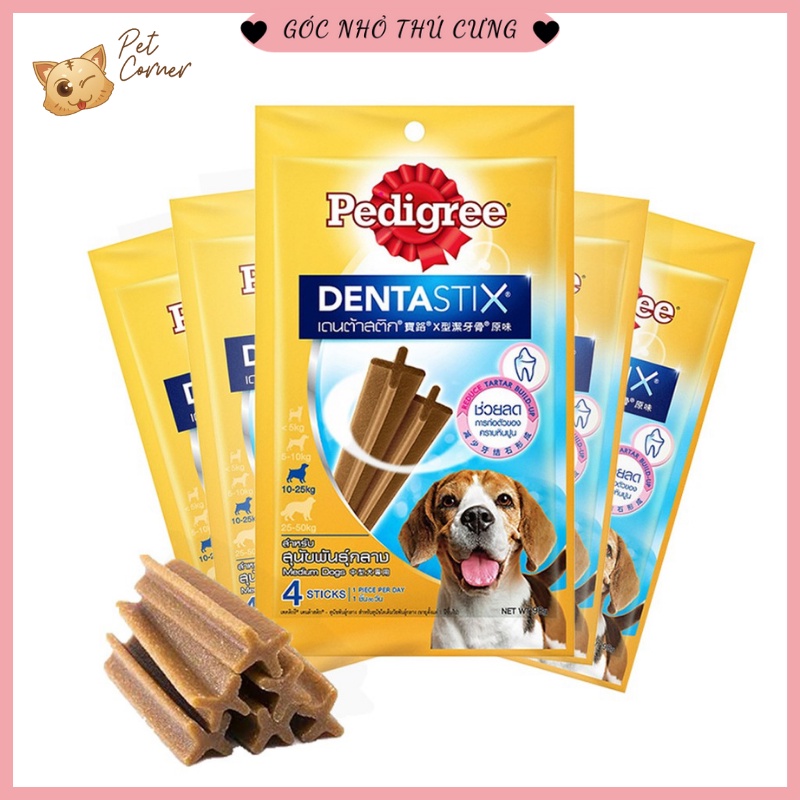 Xương gặm Pedigree Dentastix sạch răng, bổ sung canxi cho chó