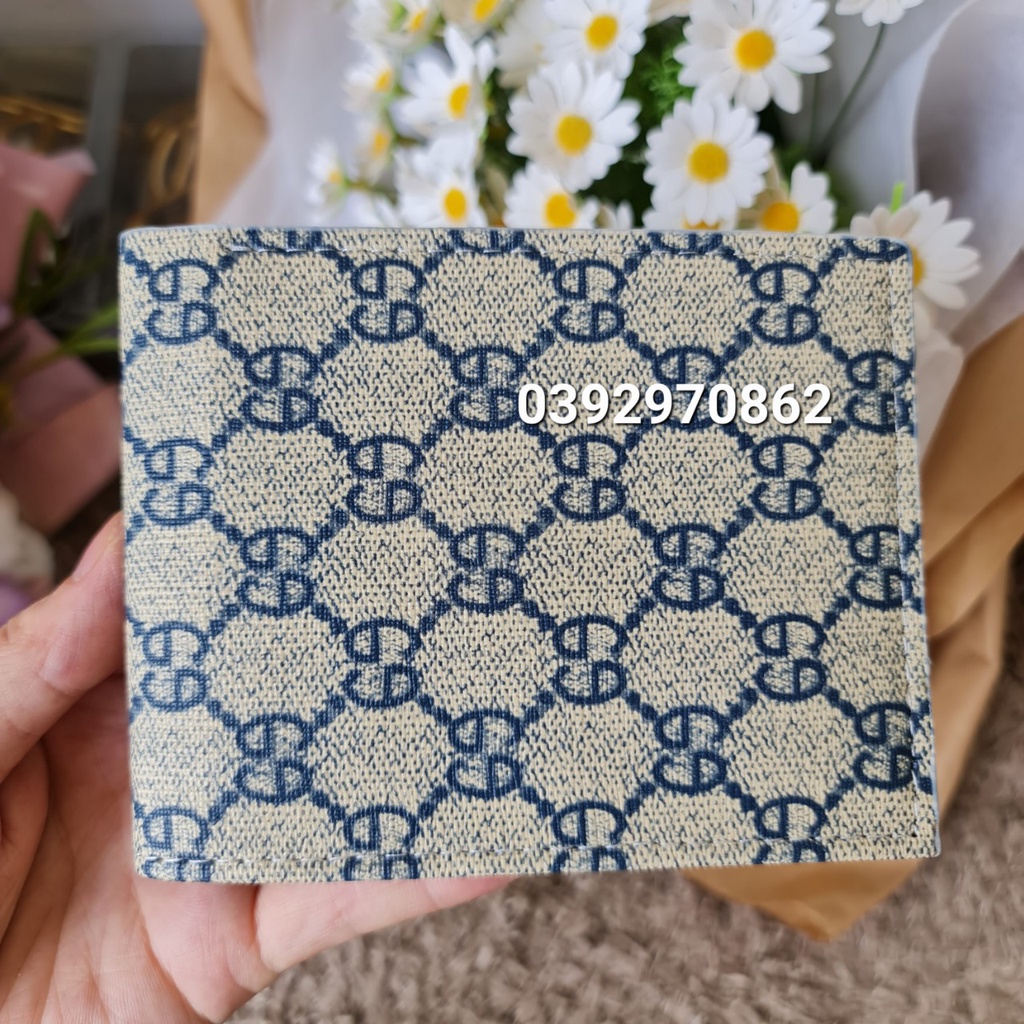 Ví Nam Lv Da Pu Kẻ Caro Cao Cấp, Bóp Nam Thời Trang,