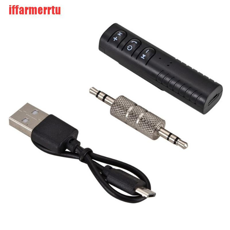 {iffarmerrtu}3.5mm Jack  Audio MP3 Music Bluetooth Receiver Car Kit Wireless Adapter Call HZQ