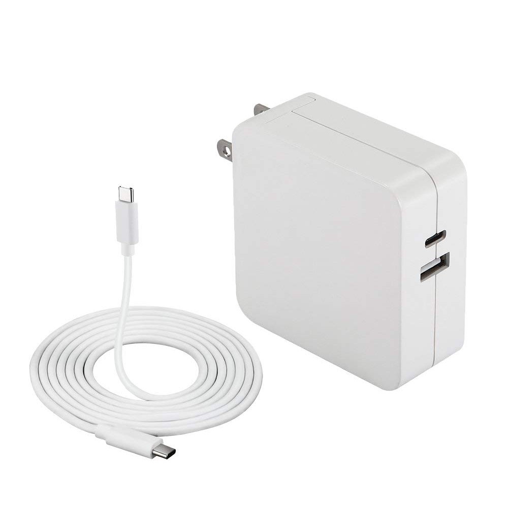 61W USBC(PD) Power Adapter Charger for New Macbook Pro 13 inch Laptop