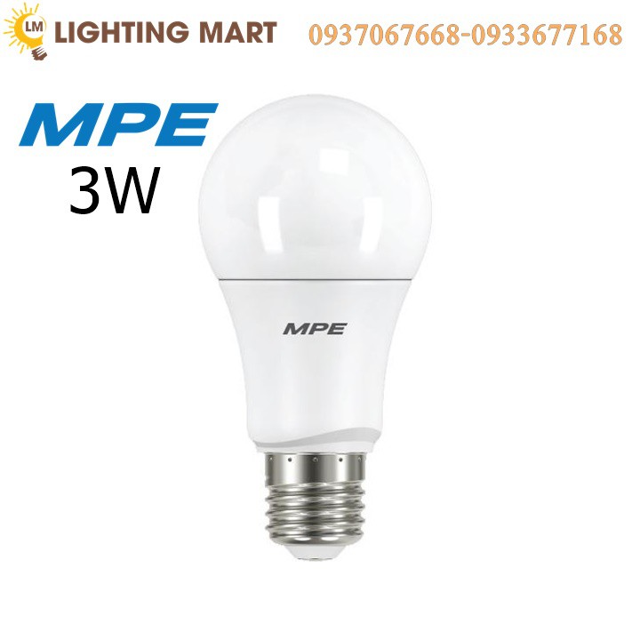 ĐÈN LED BÚP TRÒN MPE 3W - ĐÈN LED BÚP MPE TIẾT KIỆM ĐIỆN