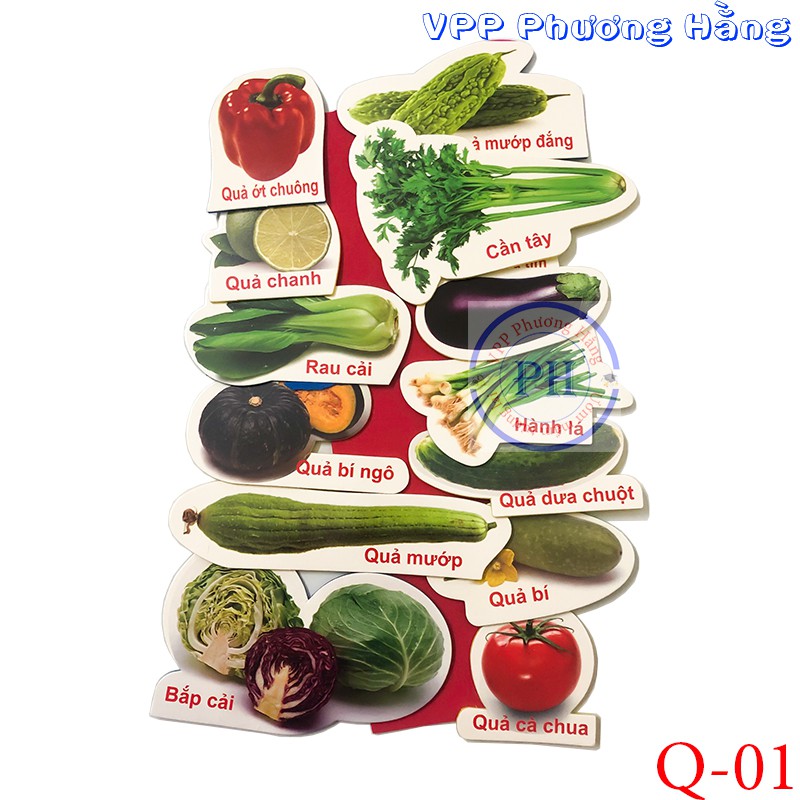 Bộ rau quả - Dạy bé nhận biết các loại rau quả