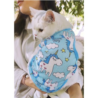 Áo 3 lỗ cho chó mèo chất vải mỏng - Áo 3 lỗ