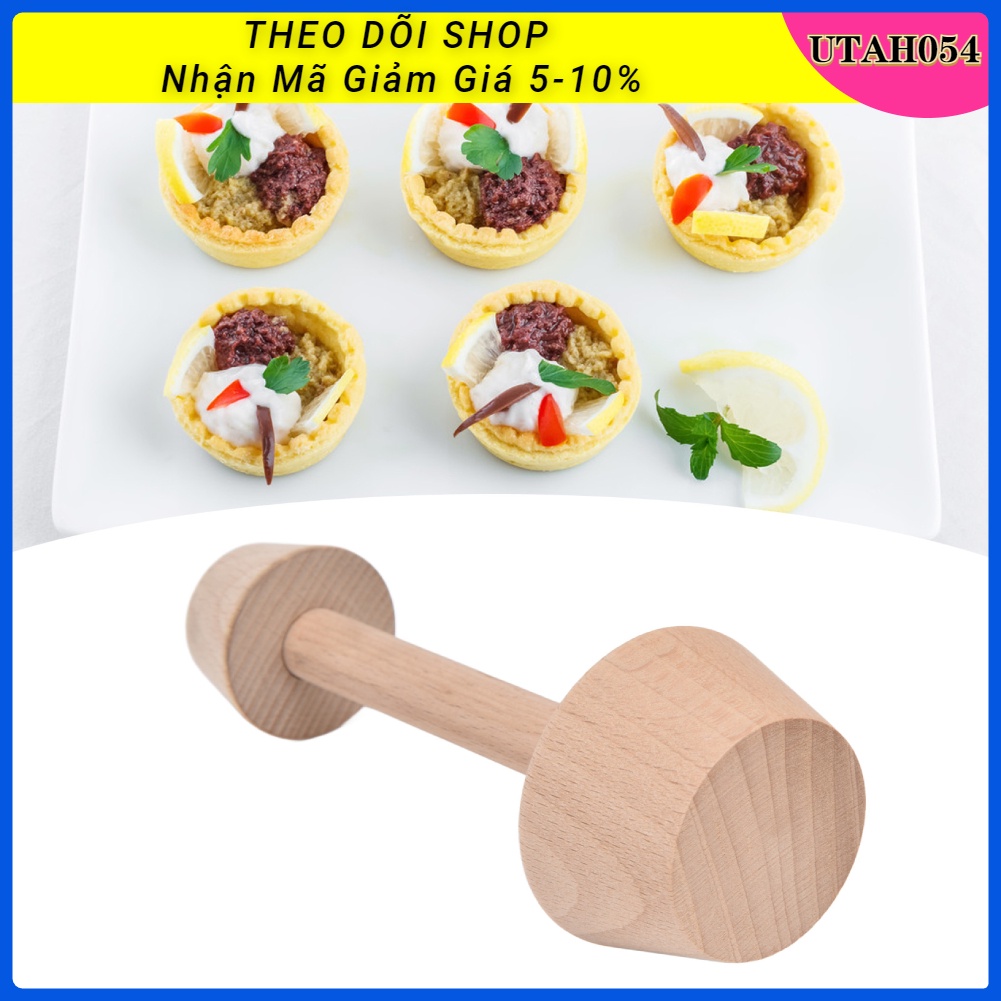 🌈Hàng Sẵn Khuôn bánh tart trứng bằng gỗ Hai mặt Máy làm bánh nhỏ cho Bánh nướng xốp Pecan Pies Cheesecakes Khuôn Làm Bánh Tart Trứng Mini Bằng Gỗ Tiện Dụng Diy