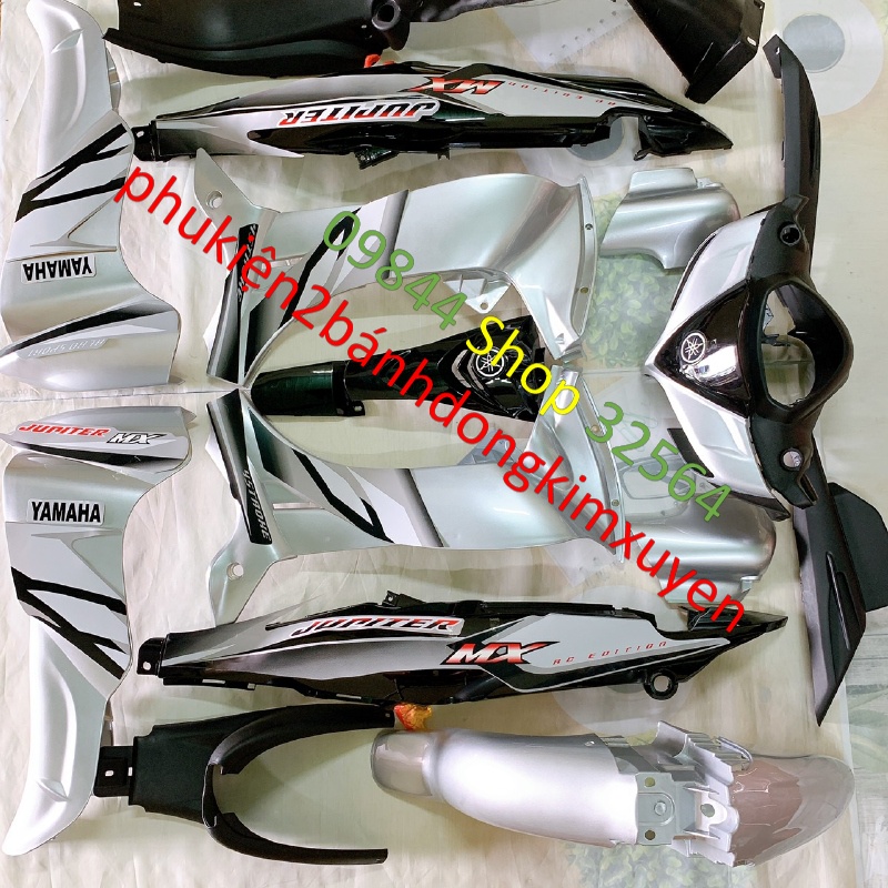 Dàn áo xe JUPITER MX màu BẠC,JUPITER Gravita TẶNG TEM -nhựa nguyên sinh ABS LOẠI DẸP