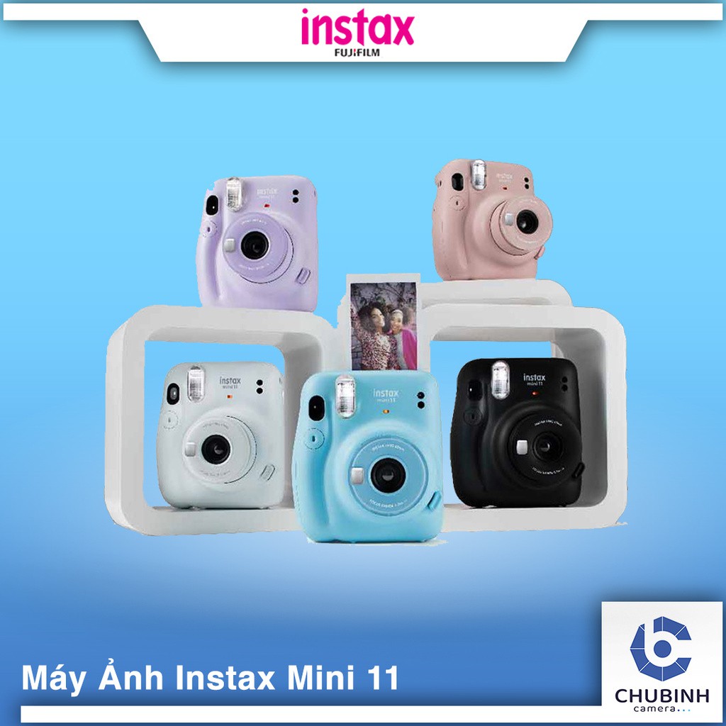 ↂ✚♚Instax Mini 11 - Máy ảnh chụp lấy ngay - Chính hãng- Tặng kèm 10 film