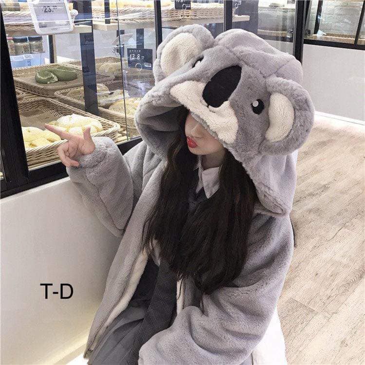 Áo khoác lông gấu siêu cute dễ thương hot trend | BigBuy360 - bigbuy360.vn