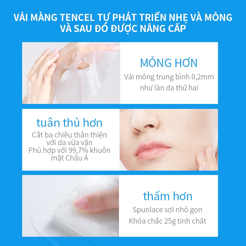 mặt nạ axit hyaluronic WIS dưỡng ẩm khóa nước nuôi dưỡng sửa chữa làm sạch sáng màu da dành cho nữ 24 miếng | BigBuy360 - bigbuy360.vn