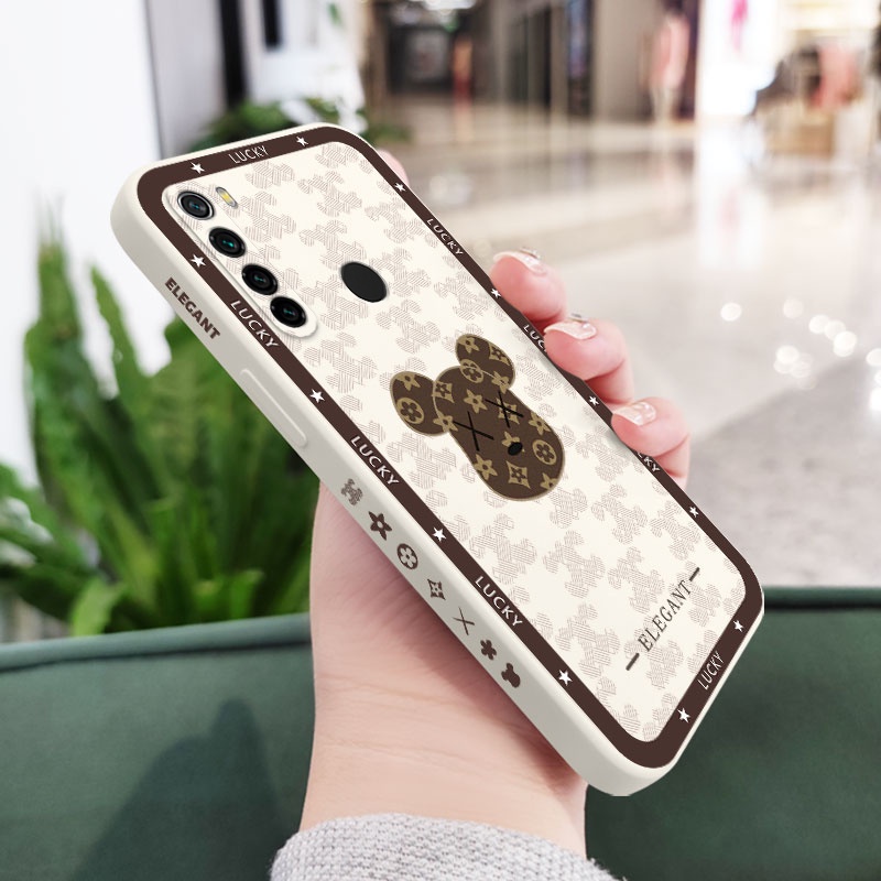 Ốp Điện Thoại Hình Gấu Tai To Sáng Tạo Thời Trang Cho Xiaomi Redmi Note 8 7 Pro