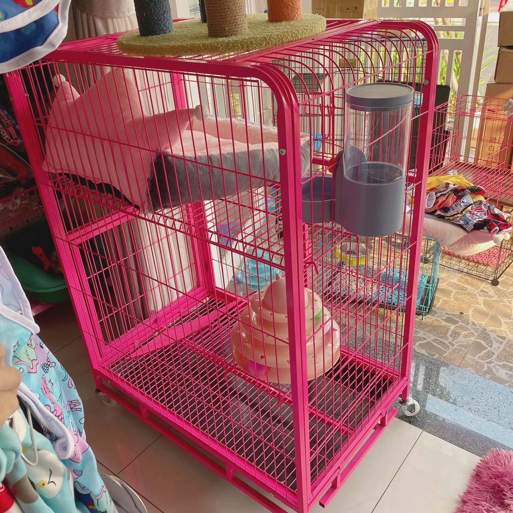 lồng/ chuồng mèo 3 tầng NAN ỐNG cao cấp 55x78x137cm