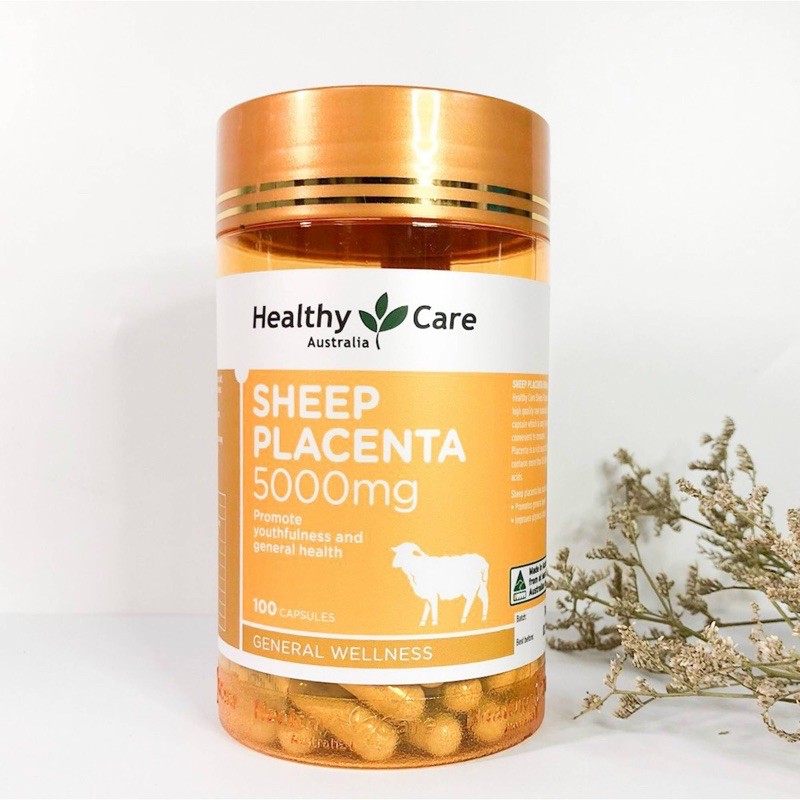 HEALTHY CARE SHEEP PLACENTA 5000MG NHAU THAI CỪU ÚC 100v