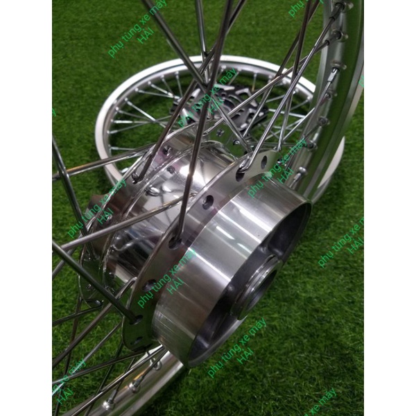 Bánh căm dành cho các dòng Honda Winner 150 đùm mạ crom kèm lòng đĩa trước cnc 3D lắp như zin không cần chế msp 0056