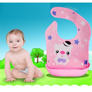 Yếm máng hoạt hình cho bé