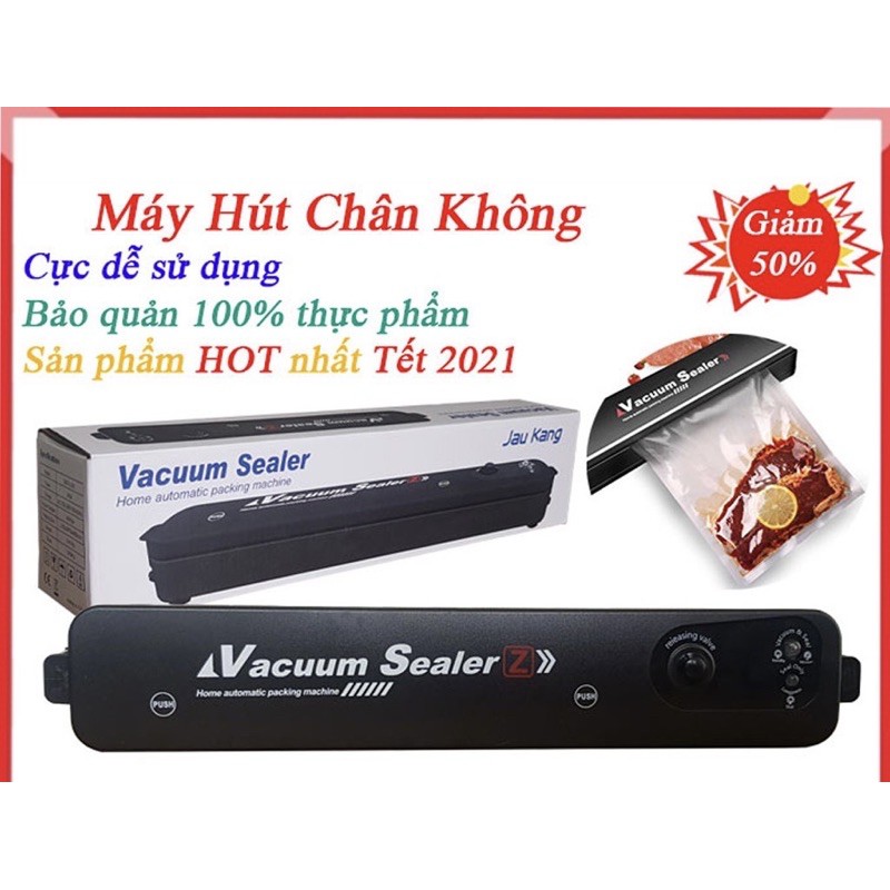 Máy hút chân không thực phẩm kiêm máy hàn miệng túi Vacuum Sealer