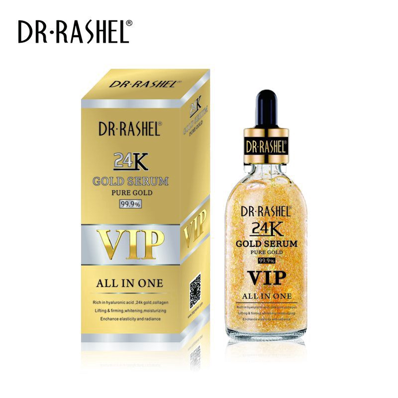 Serum DR.RASHEL chứa axit hyaluronic nâng cơ săn chắc làm trắng da dưỡng ẩm chống nếp nhăn tinh chất vàng 24K
