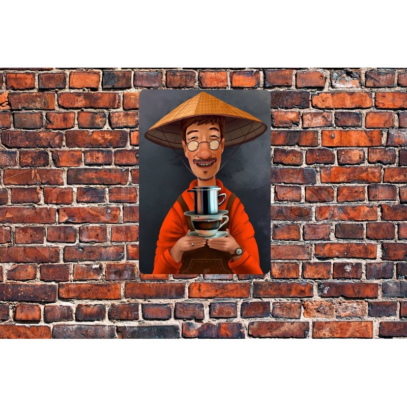 Tranh Thiếc  "Quán Coffee,Cafe" V1