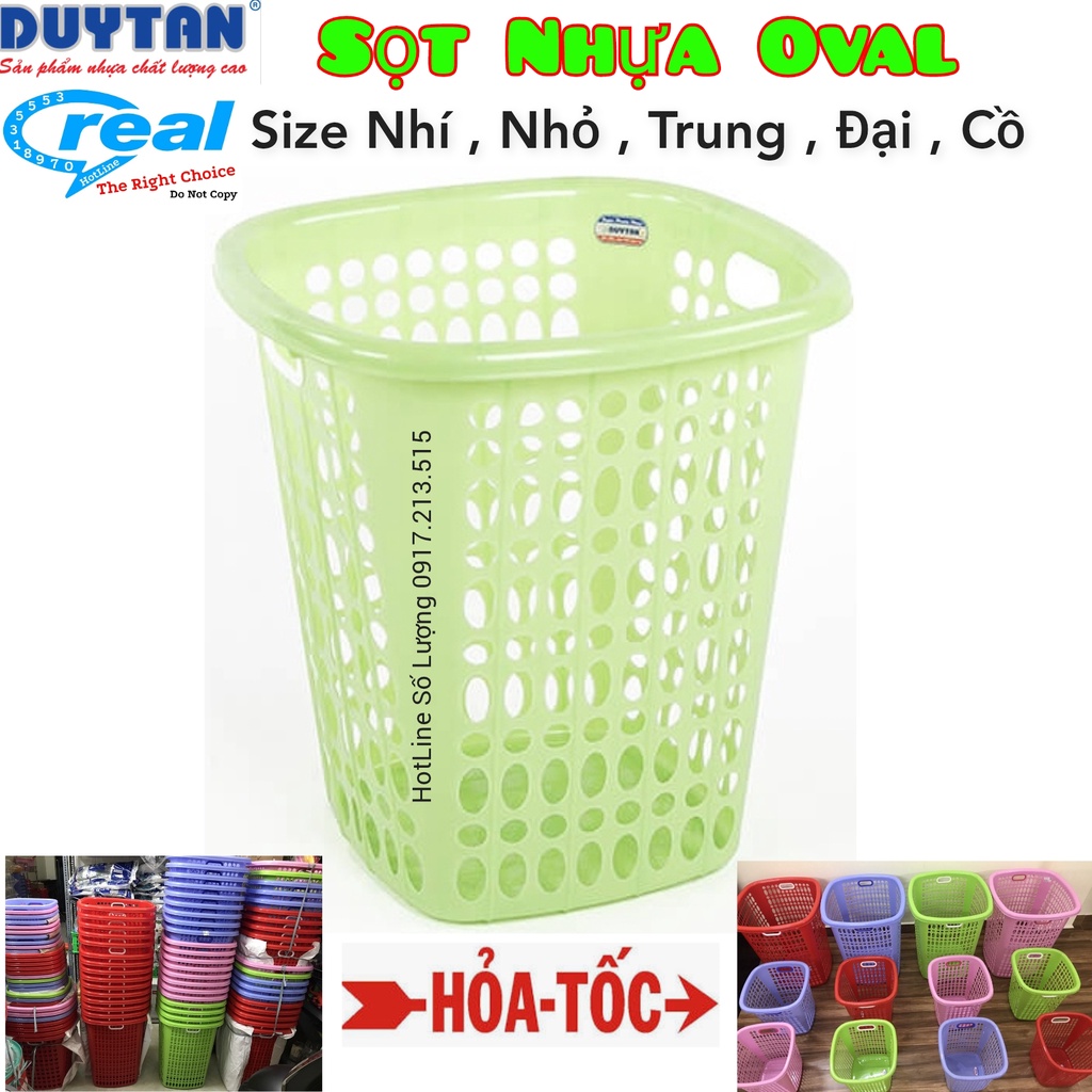 Sọt nhựa đựng quần áo Duy Tân Đủ size Nhí,Nhỏ,Trung,Đại,Cồ